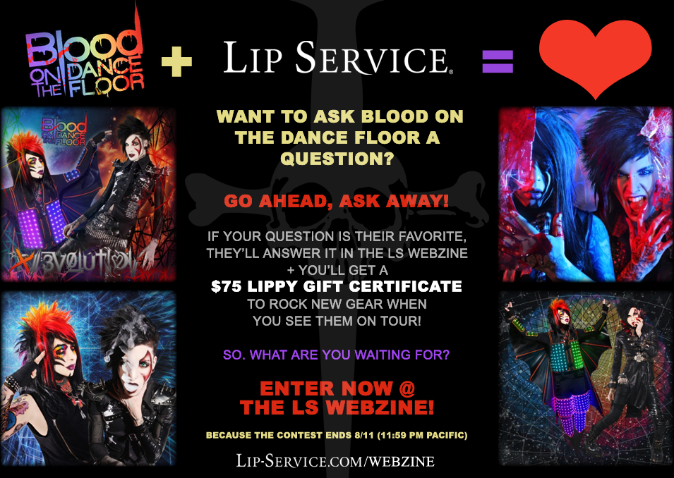 fashion branding design - social media graphics design - Lip Service Blood on the Dance Floor