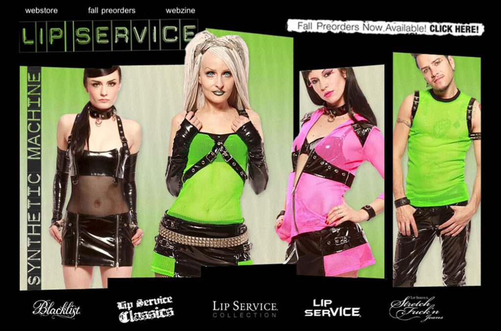 fashion branding design - web design UX/UI - Lip Service