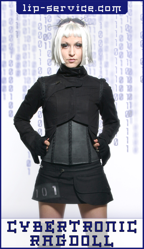 Los Angeles graphic designer Mich Fisher - fashion marketing product launch sneak peek social media graphics and banner ad graphics for Lip Service Cybertronic Ragdoll