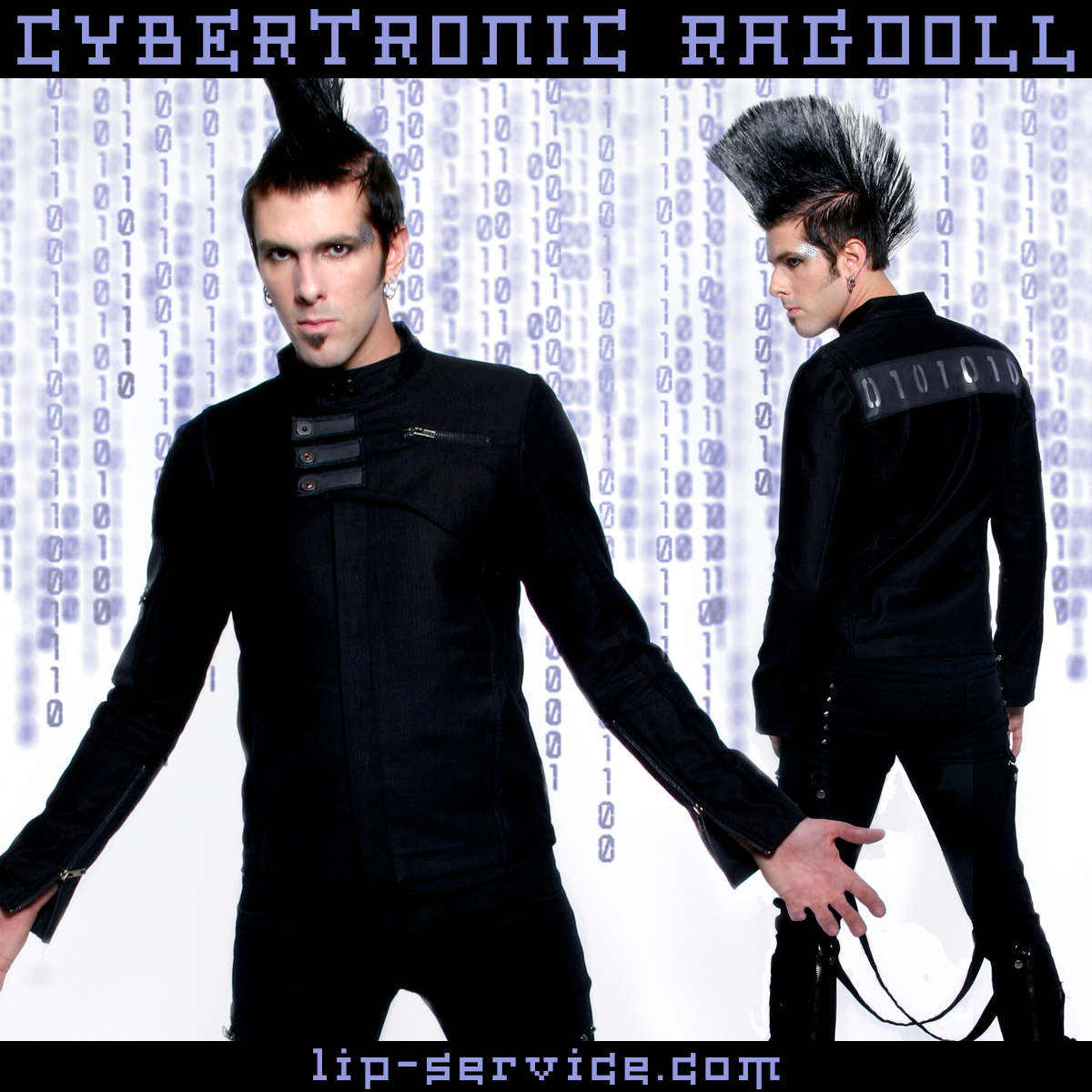 Los Angeles graphic designer Mich Fisher - fashion marketing product launch sneak peek social media graphics, feature graphics, and hero section graphics for Lip Service Cybertronic Ragdoll