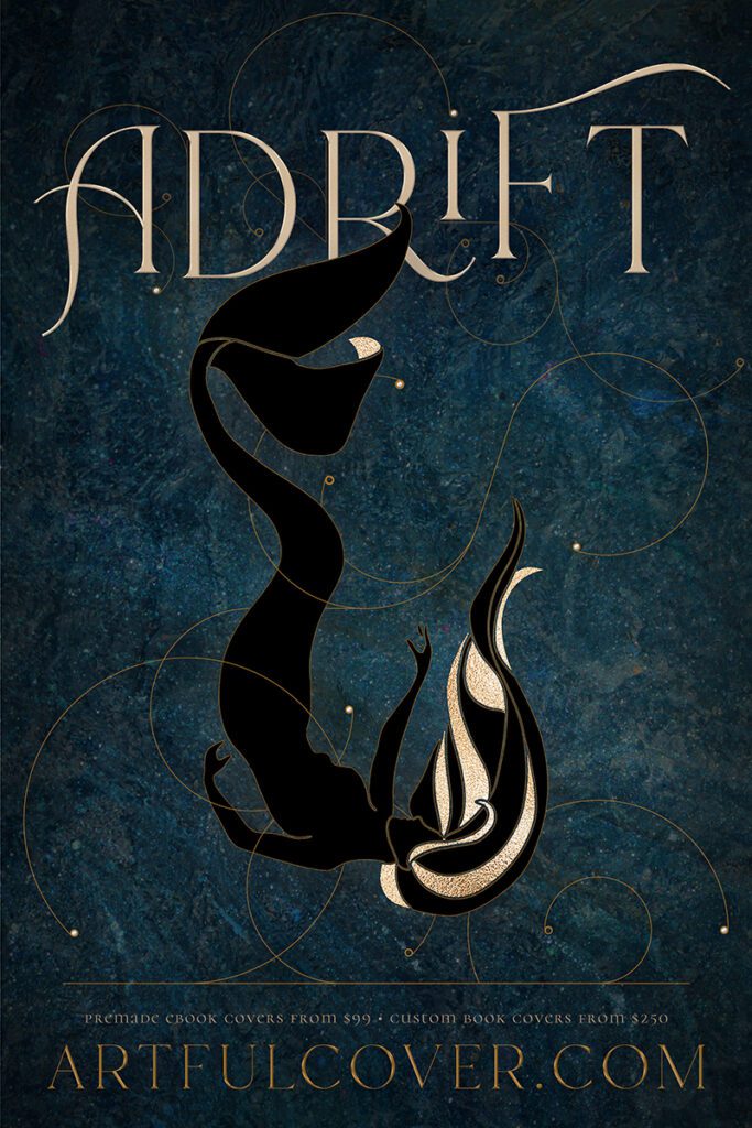 mythological fantasy fiction premade book cover design by Los Angeles graphic designer Mich Fisher