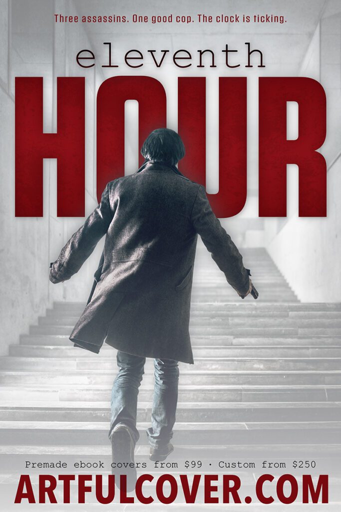 crime thriller premade book cover design by Los Angeles graphic designer Mich Fisher