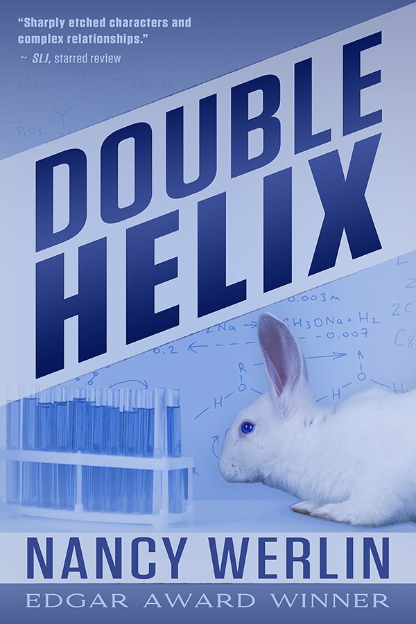 thriller ebook book cover design by Los Angeles freelance graphic designer Mich Fisher (Artful Cover) - Double Helix by Nancy Werlin