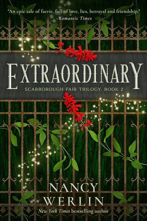 fantasy ebook book cover design by Los Angeles freelance graphic designer Mich Fisher (Artful Cover) - Scarborough Fair Trilogy - Extraordinary by Nancy Werlin