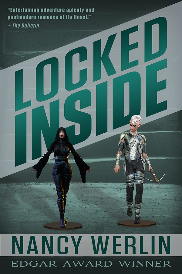 thriller ebook book cover design by Los Angeles freelance graphic designer Mich Fisher (Artful Cover) - Locked Inside by Nancy Werlin
