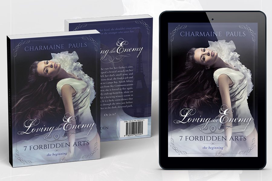 Paranormal romance book series branding by Artful Cover - 7 Forbidden Arts by Charmaine Pauls - examples of paranormal romance book cover design and paperback cover design
