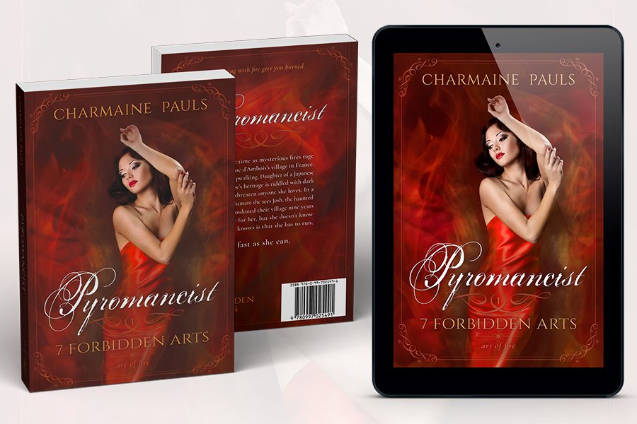 Paranormal romance book series branding by Artful Cover - 7 Forbidden Arts by Charmaine Pauls - examples of paranormal romance book cover design and paperback cover design