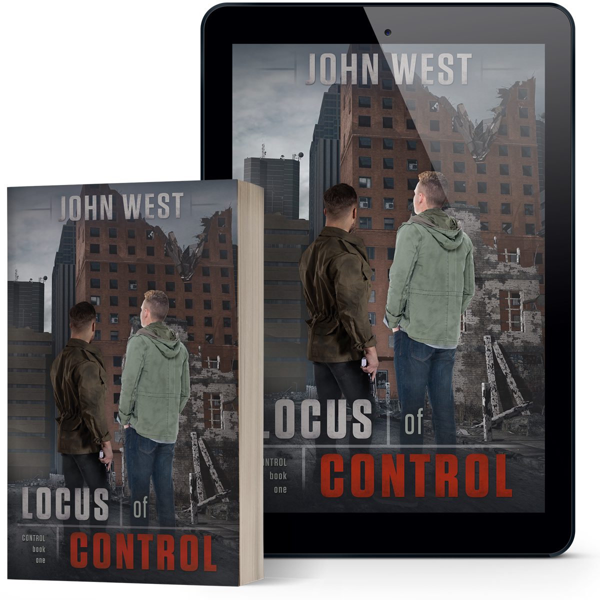 book series branding - book cover design by Los Angeles graphic designer Michele Fisher (Artful Cover) - The Control Series by John West